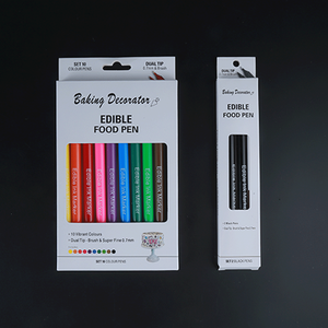 Pennarello Commestibile di Alta Qualità Nuovo Stile 20 Colori Punta Doppia in Plastica Grado Alimentare - Product Image 3