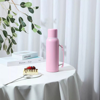 Botol air Kemah, termos olahraga berkemah kapasitas besar 1L dinding ganda, botol air Stainless Steel Yerba Mate, cangkir termos