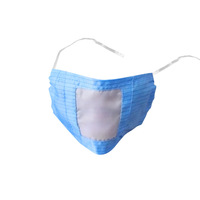 Masque facial antistatique pour salle blanche en polyester 100% et tissu conducteur pour salle d'entretien des composants électroniques