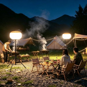 Projecteur LED mobile économique anti-éblouissement pour camping et exploitation minière, avec trépied réglable en hauteur, indice de protection IP54, rotation à 360° - Product Image 5