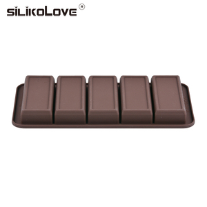 แม่พิมพ์ซิลิโคน MUYULINS แบบ 5 ช่อง ใช้สำหรับอบซีเรียลบาร์ บิสกิต และขนมหวาน - Product Image 6