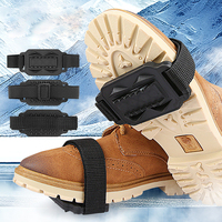 Couvre-chaussures antidérapants en caoutchouc pour la pêche en extérieur, crampons élastiques repliables pour l'avant-pied, pour la randonnée en montagne et l'escalade sur neige