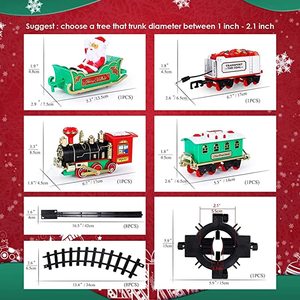 Set de <span class=keywords><strong>Tren</strong></span> Navideño, Juguetes <span class=keywords><strong>para</strong></span> <span class=keywords><strong>Alrededor</strong></span> <span class=keywords><strong>del</strong></span> Árbol - Set de <span class=keywords><strong>Tren</strong></span> Eléctrico <span class=keywords><strong>para</strong></span> Regalo de Navidad <span class=keywords><strong>para</strong></span> Niños - Product Image 4