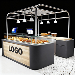 Diseños modernos personalizados Ideas Creative Cafe Display Solution Showcase Tienda popular Quiosco de café de funcionamiento automático para cafetería - Product Image 3