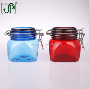 Emballage carré personnalisé en plastique de 350 ml et 380 ml pour <span class=keywords><strong>beurre</strong></span> corporel, lotion et gommage, forme spéciale, couleur <span class=keywords><strong>Kilner</strong></span> - Product Image 1