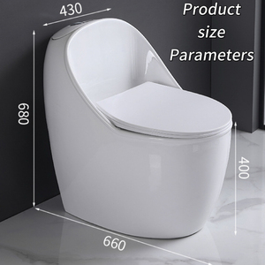 Modern Egg-shaped <strong>Toilet</strong> with Dual-flush Sanitary Fixtures. Compact and Convenient.Applicable to Villas, Hotels - Product Image 6