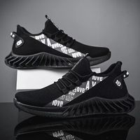 Chaussures de marche respirantes et élégantes pour hommes, dessus en mesh, semelle extérieure et intermédiaire en PVC, chaussures décontractées à bout rond, faciles à enfiler