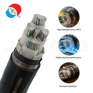 Câble en aluminium YJLV22, blindé avec bande d'acier STA, isolation XLPE 0,6/1 kV, gaine en PVC, câble d'alimentation - Product Image 2