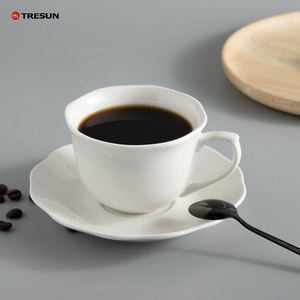 Factory Custom Modern Ceramic Coffee <b>Cup</b> Saucer <b>Set</b> Porcelain <b>Espresso</b> Tea <b>Cup</b> With Saucer Home Cafe Office Use - Product Image 1
