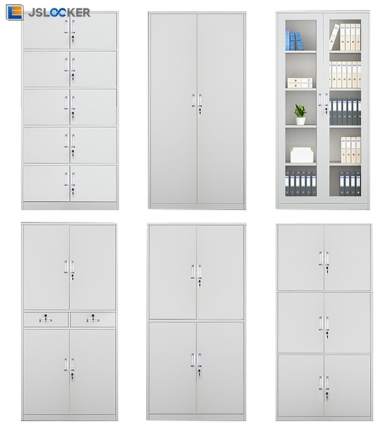 Wholesale Hot Office Storage Archive Cabinet 2 Door Steel Metal Cabinet Armoire Steel Locker