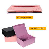 Boîte cadeau pliante magnétique en carton de luxe avec logo personnalisé, impression de logo, boîte en carton rigide avec aimant pour vêtements