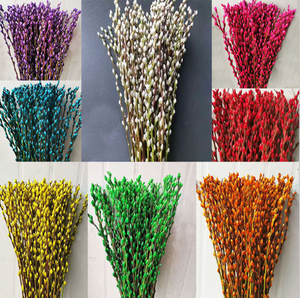 Décoration du Nouvel An, fleur rouge, saule préservé, saule séché, fleur de saule pour la décoration de la maison et des magasins - Product Image 4