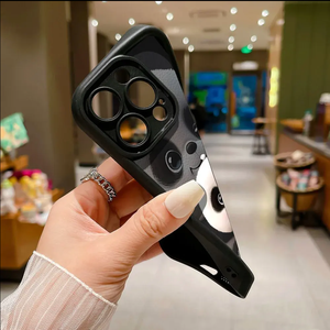 מקרה פנדה רך עבור iphone 15 pro 11 13 14 פרו מקס 12 xr xs 7 8 פלוס se 2020 13promax 14promax 15 פרומאקס צבע מוצק פרומומקס - Product Image 6