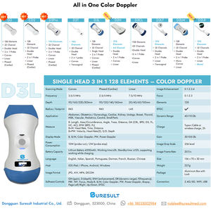Sonde à ultrasons professionnelle à <span class=keywords><strong>128</strong></span> éléments avec Doppler couleur convexe 3.5/5 MHz pour usage vétérinaire et médical - Product Image 6