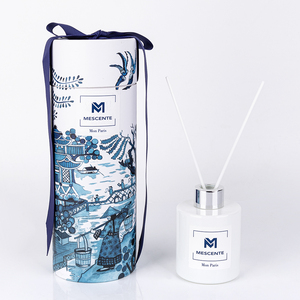 Mescente botol kaca kristal dekoratif mewah 200ml, penyebar Bunga Wangi Wangi grosir untuk penyegar udara rumah - Product Image 1