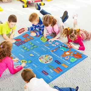 Mi calendario diario Niños pequeños Aula Calendario de pared Actividades de aprendizaje preescolar Tablero de fieltro Gráfico de bolsillo Mi calendario diario - Product Image 3