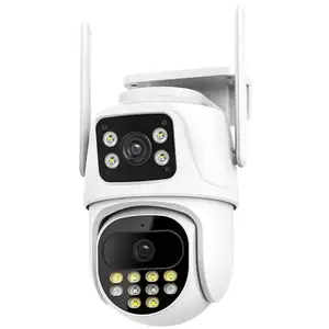 Caméra de surveillance Ampoule LED Prise de caméra sans fil 360 Wifi Sécurité 1080P H.265 Cctv Wifi Caméra Détection de mouvement