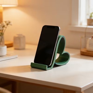 Heart Shaped Phone Stand Flexible Desktop Holder For Home Decoration Valentine Gift - Product Image 1