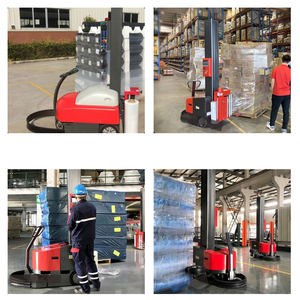 Remote Controlled Automatic Mobile Robot Pallet <b>Stretch</b> Film Wrapping Machine for Warehouse - Product Image 6