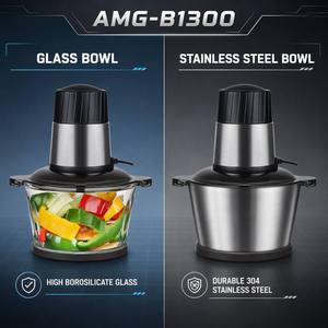 <span class=keywords><strong>Picadora</strong></span> Eléctrica <span class=keywords><strong>de</strong></span> Alimentos 1.8L 300W con 4 Cuchillas <span class=keywords><strong>de</strong></span> Acero Inoxidable 420 <span class=keywords><strong>de</strong></span> 4 Capas, Bloqueo <span class=keywords><strong>de</strong></span> Seguridad para <span class=keywords><strong>Carne</strong></span>, Verduras, Cocina, RV y Uso Doméstico - Product Image 5