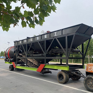 Centrale à béton mobile tout-en-un personnalisée avec moteur stable, roulement, électrique, mélangeur et système de contrôle de pesage inclus - Product Image 5