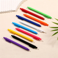 Stylo bille 1,0 mm style macaron le plus vendu, stylo neutre à action clic, couleur dopamine, stylo promotionnel pour signature
