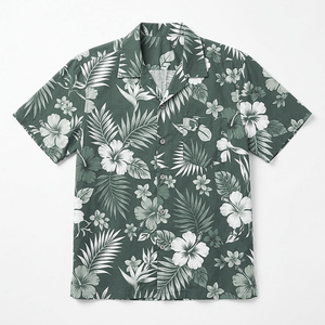 Chemises Hawaïennes pour Hommes, Coupe Ample, Imprimé Floral Tropical, Chemises Casual d'Été à Manches Courtes, Boutons, Vacances à la Plage, Streetwear - Product Image 3