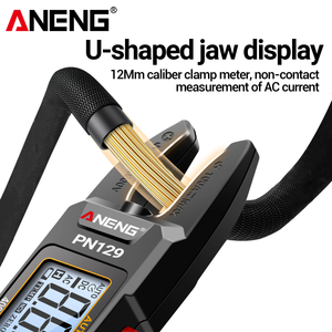 Pince ampèremétrique ANENG PN129 en forme de U, multimètre 4000 points de lecture, testeur de piles AAA, test de tension, courant et résistance <span class=keywords><strong>AC</strong></span>/<span class=keywords><strong>DC</strong></span> 600V - Product Image 3
