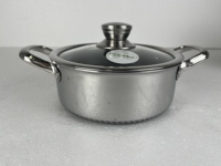 Set Peralatan Masak Stainless Steel 7 Buah Ramah Lingkungan Modern Terlaris dengan Panci Besar, Wajan, & Panci Kecil untuk Dapur