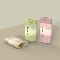 Bouteilles de conteneur de bâton de déodorant de crème solaire pour la bouteille en plastique faite sur commande cosmétique de bâton de soleil