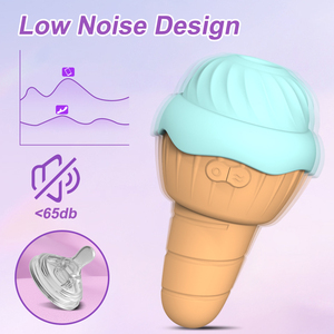 Gelato 2 in 1 succhiando con la lingua vibratore a doppio piacere 10 frequenza stimolazione clitoridea commercio all'ingrosso del negozio di sesso - Product Image 3