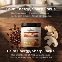 Poudre de café aux champignons Aegelwell, 10 champignons mélangés avec du café instantané Arabica pour la concentration et le soutien de la santé intestinale