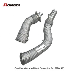 Tuyau de descente turbo droit réducteur de 3,5 pouces pour BMW M3 M4 G80 M3 M4 G82 S58 3.0T, échappement monobloc à tubes cintrés au mandrin - Product Image 3