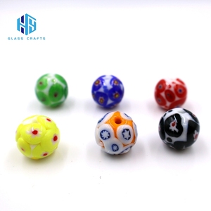 Venta en Línea de Cuentas de Vidrio Murano Hechas a Mano, Cuentas de Cristal Millifiori de Colores de 14mm/16mm/18mm/20mm - Product Image 1