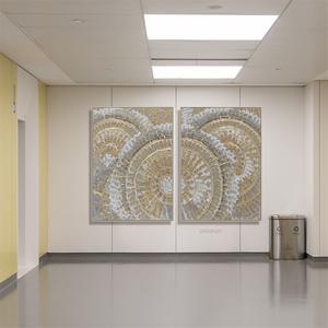 Dipinti ad olio <span class=keywords><strong>su</strong></span> <span class=keywords><strong>tela</strong></span> astratti dipinti <span class=keywords><strong>a</strong></span> 2 <span class=keywords><strong>pannelli</strong></span> di arredamento dell'hotel di grandi dimensioni 3D Texture arte della parete - Product Image 2