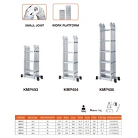 Échelle pliable polyvalente en aluminium avec barre de stabilisation Échelle télescopique pour toit