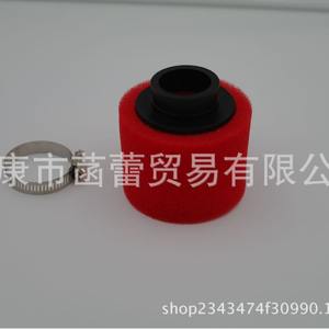 Filtro de Aire de Carbono Rojo con Esponja de Boca Recta para Vehículos Todoterreno, para Autos - Nuevo y Usado - Product Image 4