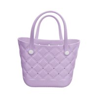 Sac fourre-tout de plage XL de luxe pour femme, lavable, multicolore, avec logo personnalisé, en EVA perforé effet croco, idéal pour l'été