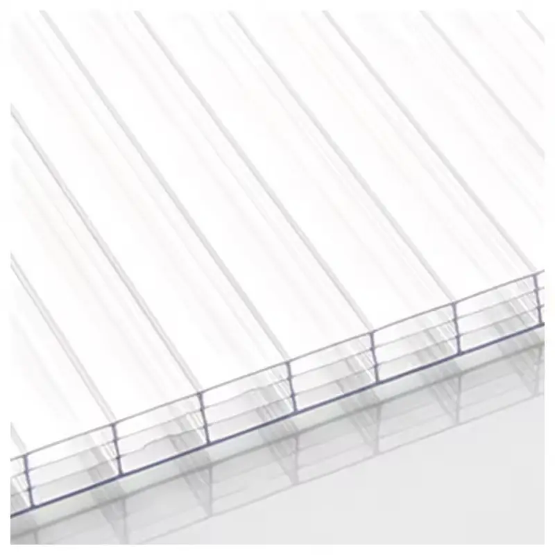 5mm 10mm multiwall panels sun shade polycarbonate hollow sheet for car shelter 5mm twin wall hollow polycarbonate sheet