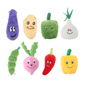 D Vua Nhà Sản Xuất Nhồi Bông Rau Trái Cây Dưa Hấu Sang Trọng Pet Đồ Chơi Con Chó Đồ Chơi Tiếng Cót - Product Image 5