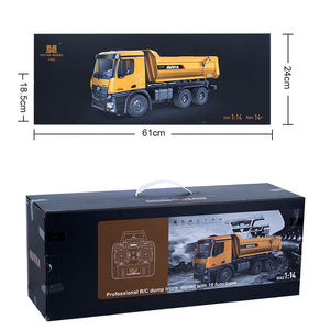 Full metal <span class=keywords><strong>1582</strong></span> <span class=keywords><strong>Huina</strong></span> 1:14 10 función de control remoto ingeniero coche juguete aleación RC camión volquete - Product Image 2