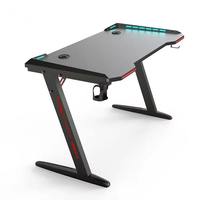 Bureau de jeu ergonomique RGB, chaise de jeu pour gamer, bureau d'ordinateur pour gamer