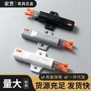 Mecanismo de rebote automático para puerta de armario Heru, bloqueo mecánico, doble amortiguador, riel no desmontable, montaje en puerta, plástico fundido a presión - Product Image 4
