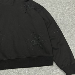 Felpa con cappuccio mascherata da <span class=keywords><strong>cacciatore</strong></span> personalizzata illumina ricamo 3D oversize con Logo ricamato da uomo felpa con cappuccio - Product Image 2