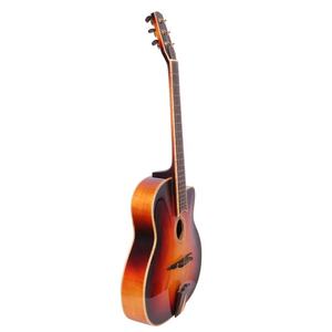 Guitare <span class=keywords><strong>Jazz</strong></span> <span class=keywords><strong>Gypsy</strong></span> à corps creux YUnzhi faite à la main, table en épicéa, dos/côtés en érable, touche en ébène, échelle de 628 mm, pré-équipée pour micros H/S - Product Image 3