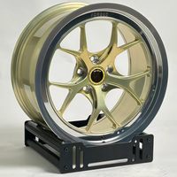Jantes forgées en alliage Duaxen Forgealloy argent/or 17 18 19 20 21 22 24 pouces 5x114.3 5x120 5x112 5x115 à profil profond pour BMW X3 F80 M3 G82 M4 763m