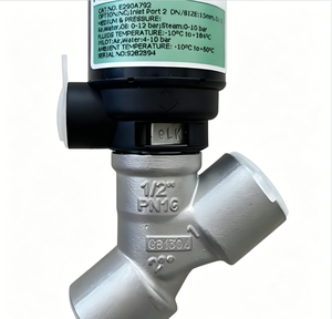 Vanne à piston angulaire ASCO E290 / Anti-choc d'eau / Scellé PTFE / Qualité alimentaire FDA / Contrôle de la vapeur / DN10~DN65 / IP65 / IP66 - Product Image 2