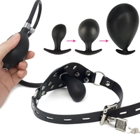 Bouchon buccal gonflable en silicone liquide, bâillon oral, boule ouverte pour la bouche, bâton, passion, flirt, contraintes, jouets sexuels pour adultes