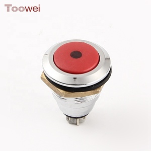 Interrupteur à bouton-poussoir en métal TOOWEI 12 mm 12 V, étanche IP67, pour démarrage du moteur de voiture - Product Image 1