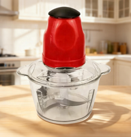 Hachoir à viande électrique domestique, capacité de 2 L, 4 lames, 300 W, pour dinde, pommes de terre, bases de soupe, garnitures de sandwichs et buffets de traiteur